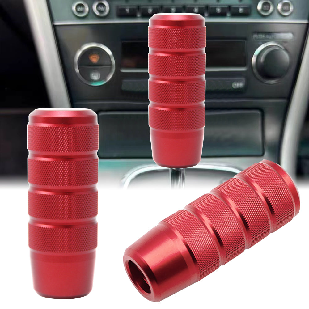 Brand New Universal Frosted Red Aluminum Manuel Gear Stick Shift Knob Shifter M8 M10 M12