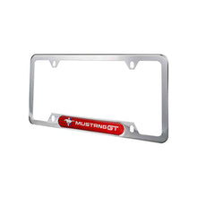 Load image into Gallery viewer, Brand New Universal 1PCS FORD MUSTANG GT Chrome Metal License Plate Frame