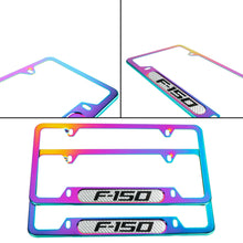 Load image into Gallery viewer, Brand New Universal 2PCS F-150 Neo Chrome Metal License Plate Frame