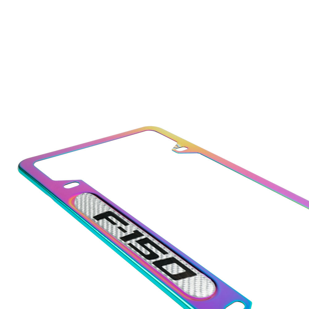 Brand New Universal 1PCS F-150 Neo Chrome Metal License Plate Frame