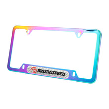 Load image into Gallery viewer, Brand New Universal 2PCS Mazdaspeed Neo Chrome Metal License Plate Frame