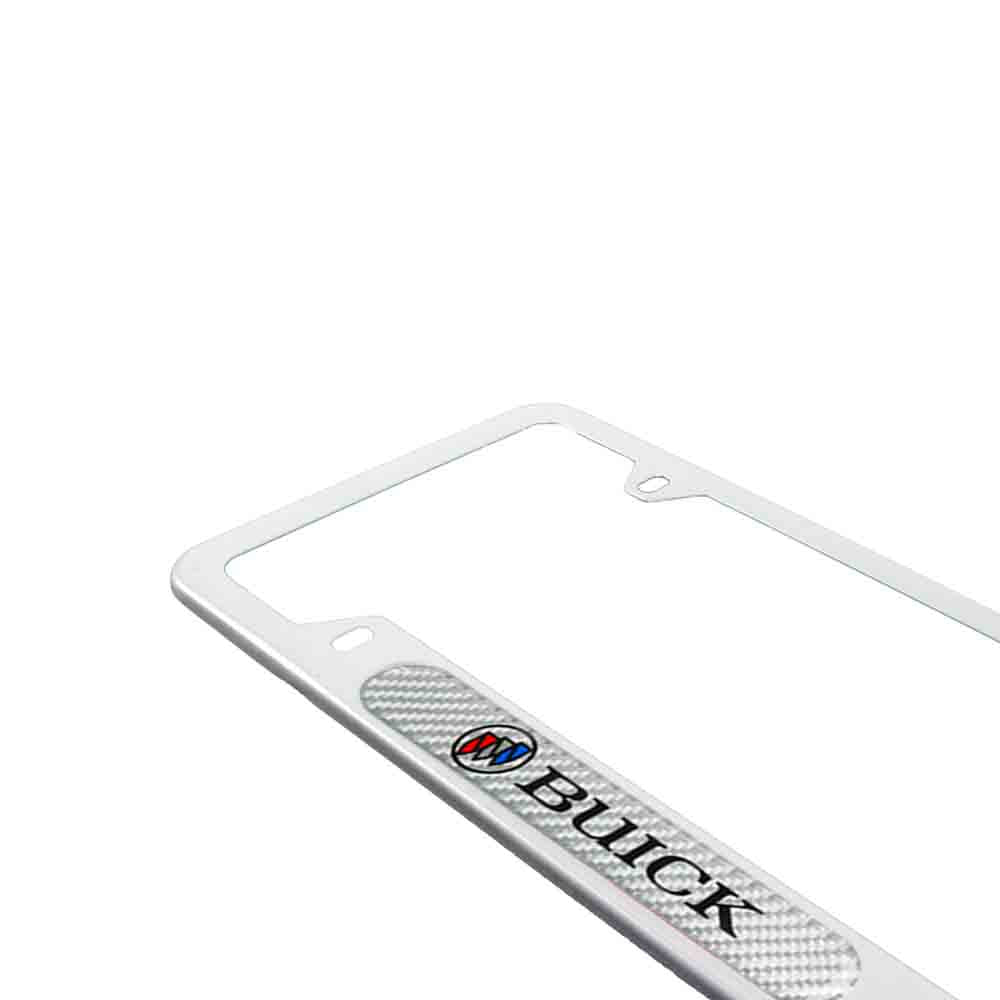 Brand New Universal 1PCS Buick Silver Metal License Plate Frame