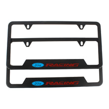 Load image into Gallery viewer, Brand New Universal 2PCS Ford Racing Metal Black License Plate Frame