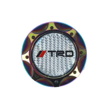 Load image into Gallery viewer, Brand New Toyota TRD Real Carbon Fiber Sticker ALUMNIUM Neo-Chrome Billet Engine Oil FILLER Cap Toyota