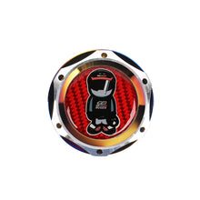 Load image into Gallery viewer, Brand New Jdm Mugen Racer Burnt Blue Engine Oil Cap With Real Carbon Fiber Mugen Racer Sticker Emblem For Honda / Acura