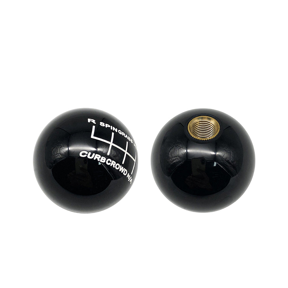 BRAND NEW UNIVERSAL CROWD WRECKER BLACK SHIFT KNOB FOR 6 SPEED SHORT THROW SHIFTER M8 M10 M12