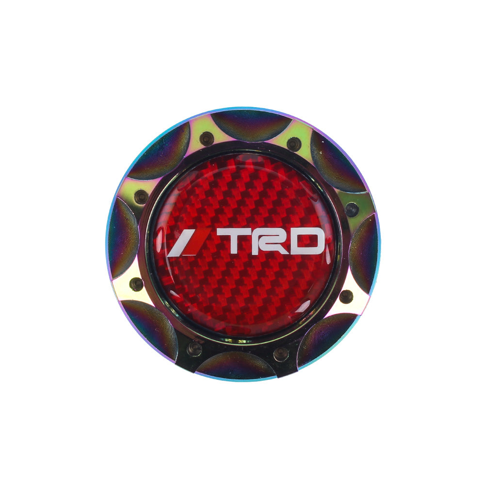 Brand New Toyota TRD Real Carbon Fiber Sticker ALUMNIUM Neo Chrome Billet Engine Oil FILLER Cap