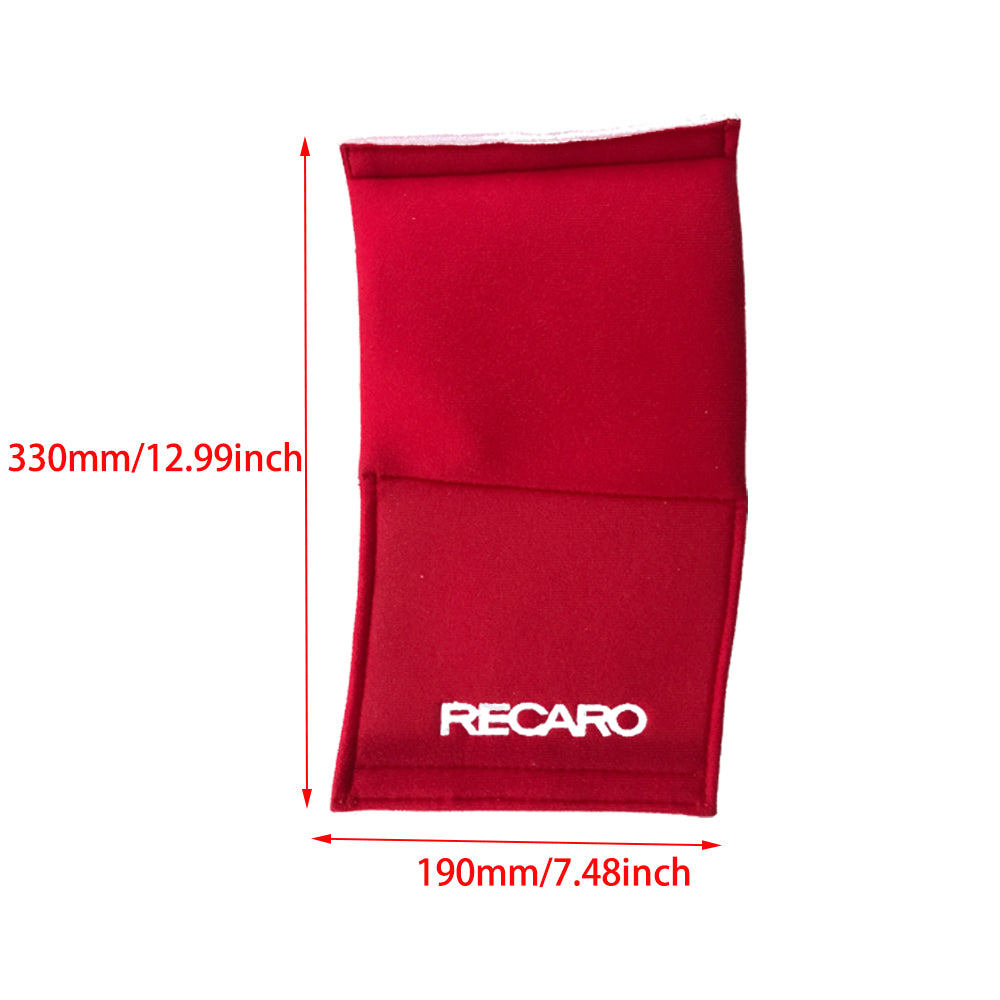 BRAND NEW 2PCS RECARO RED Racing Bucket Seat Cover Protect Tuning Side Pad Cushion