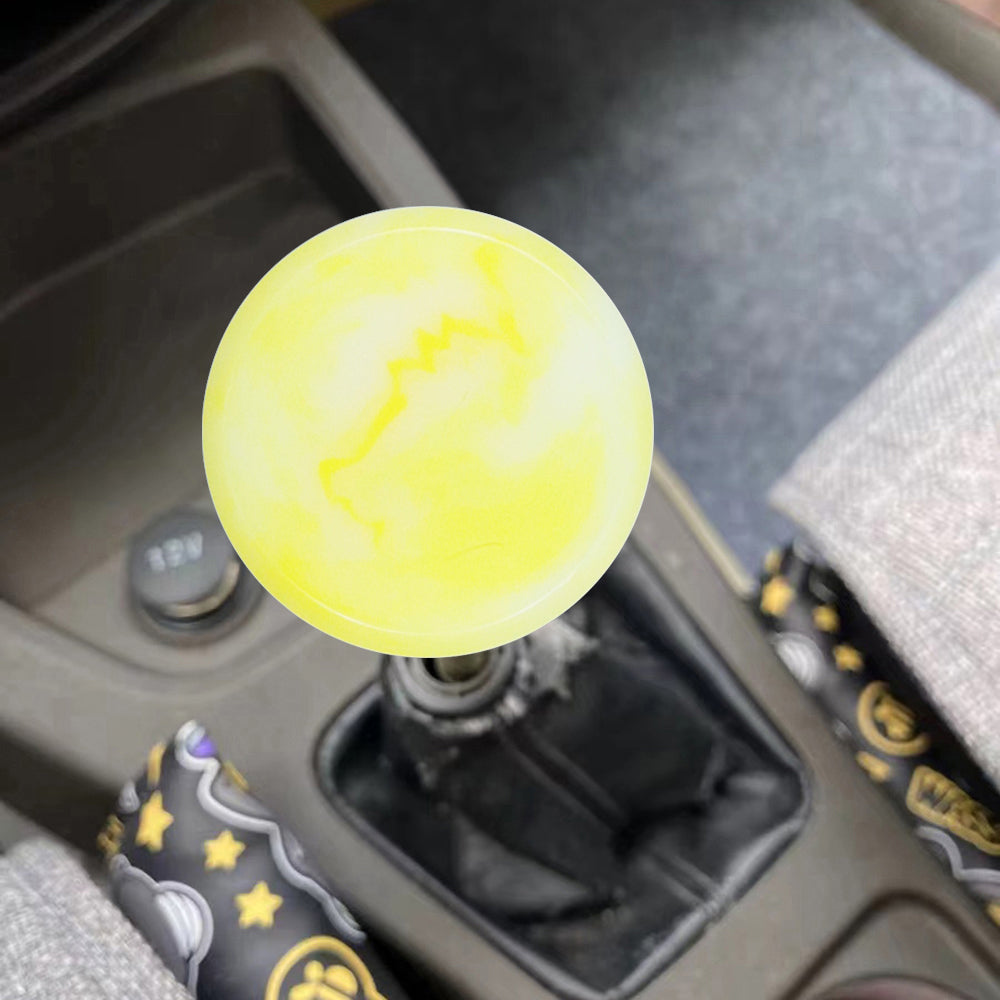 Brand New Universal JDM YELLOW 6CM Marble Style Stick Automatic Transmission Racing Gear Shift Knob