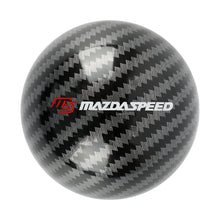 Load image into Gallery viewer, BRAND NEW UNIVERSAL MAZDASPEED JDM Aluminum Carbon Fiber Style Round Ball Manual Gear Stick Shift Knob Universal M8 M10 M12