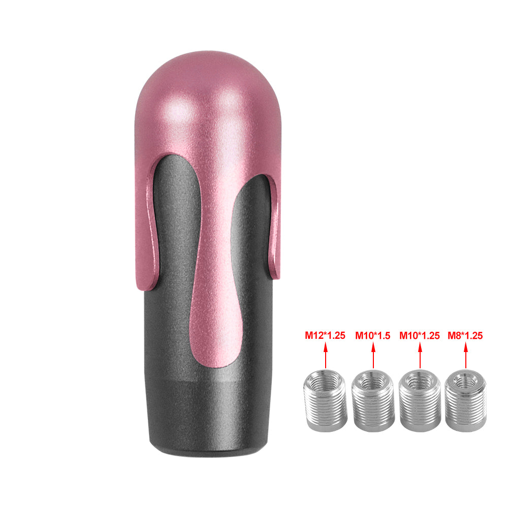 Brand New Universal Ice Cream Aluminum Black Pink Manual Car Gear Shift Knob Stick Shifter M8 M10 M12