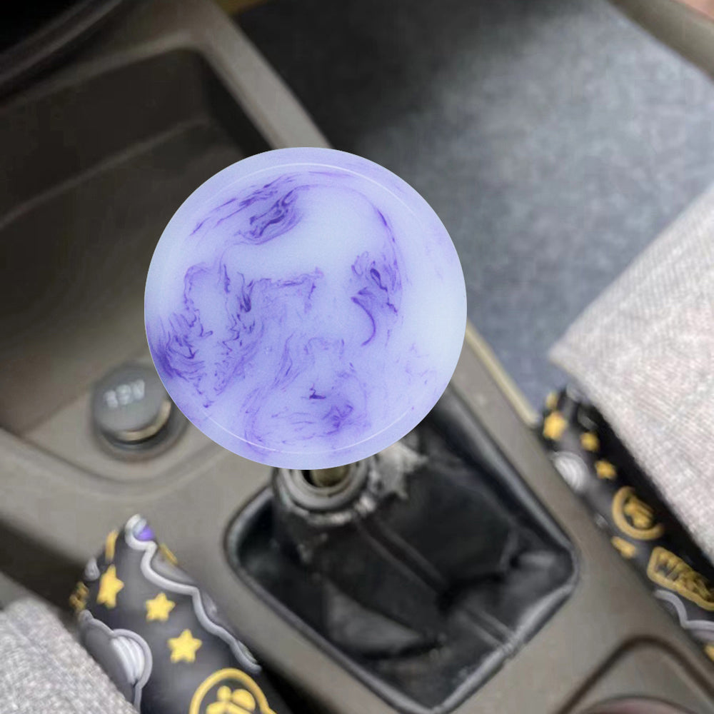 Brand New Universal JDM PURPLE 6CM Marble Style Stick Automatic Transmission Racing Gear Shift Knob