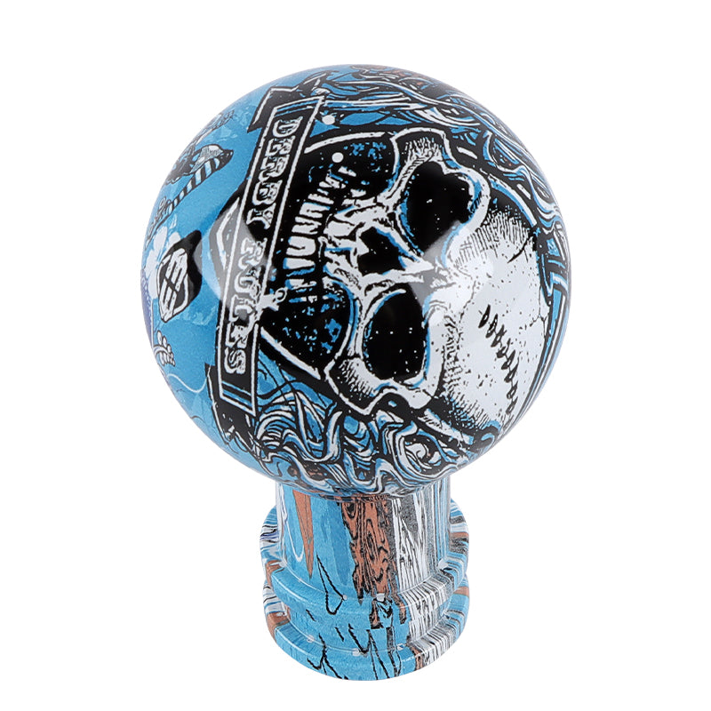 Brand New JDM Skull Stickerbomb V3 Design Universal Round Ball Car Racing Shift Knob Manual Gear Shift Knob Shifter M12 M10 M8