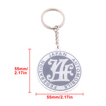 Load image into Gallery viewer, BRAND NEW GRAY JAF JAPAN AUTOMOBILE FEDERATION KEYCHAIN JDM Racing Car Styling Keychain Drift Key Phone Holder