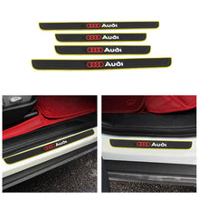 Load image into Gallery viewer, Brand New 4PCS Universal Audi Yellow Rubber Car Door Scuff Sill Cover Panel Step Protector