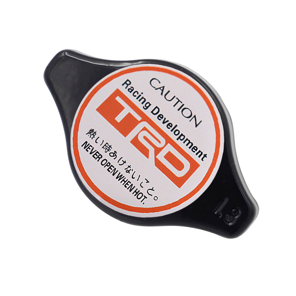 Brand New JDM 1.3bar 9mm TRD Black Racing Cap High Pressure Radiator Cap For Toyota