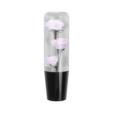 Load image into Gallery viewer, Brand New 1PCS Universal 15CM JDM Clear Pink Rose Flowers Manual Car Black Base Racing Stick Shift Knob M8 M10 M12