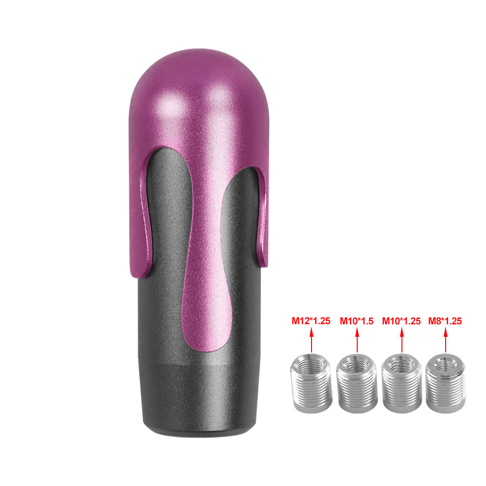 Brand New Universal Ice Cream Aluminum Black Hot Pink Manual Car Gear Shift Knob Stick Shifter M8 M10 M12