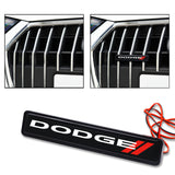 BRAND NEW 1PCS DODGE NEW LED LIGHT CAR FRONT GRILLE BADGE ILLUMINATED DECAL STICKER