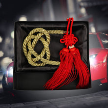 Load image into Gallery viewer, BRAND NEW UNIVERSAL VIP JUNCTION PRODUCE INTERIOR RED FUSA CHARM WITH GOLD KNOT