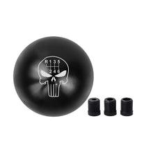 Load image into Gallery viewer, BRAND NEW UNIVERSAL JDM THE PUNISHER 6 SPEED Aluminum Black Round Ball Manual Gear Stick Shift Knob M8 M10 M12