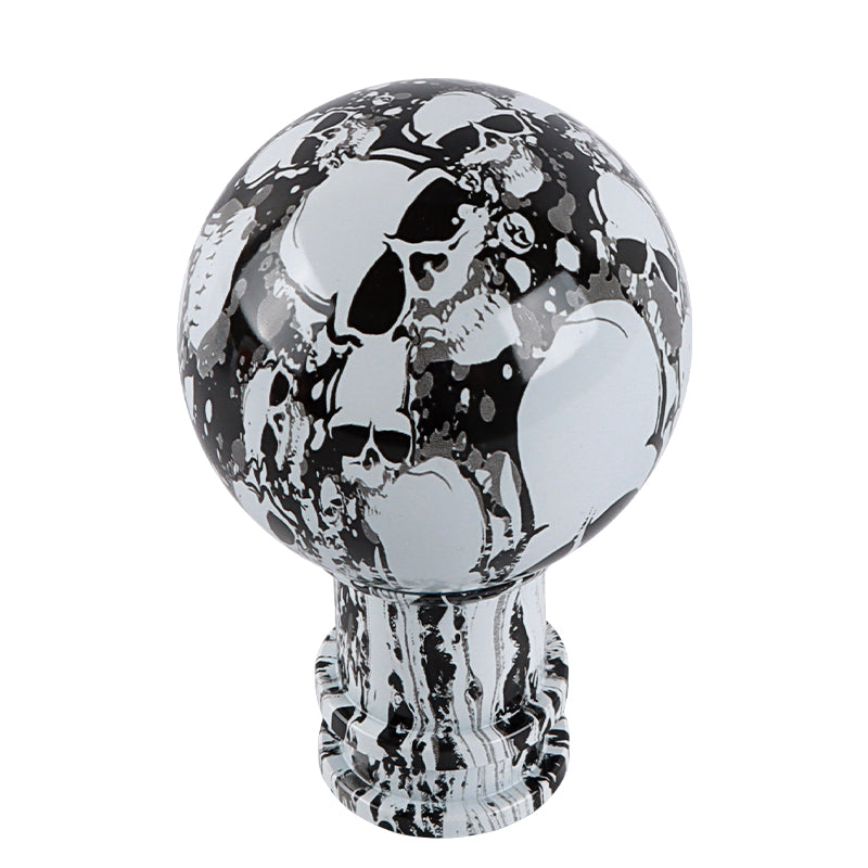 Brand New JDM Skull Stickerbomb V1 Design Universal Round Ball Car Racing Shift Knob Manual Gear Shift Knob Shifter M12 M10 M8