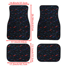 Load image into Gallery viewer, Brand New Universal 4PCS RECARO STYLE Racing Black Fabric Car Floor Mats Interior Carpets