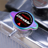 Brand New JDM 1.3bar 15mm Greddy Racing Neo Chrome Radiator Cap S Type Universal