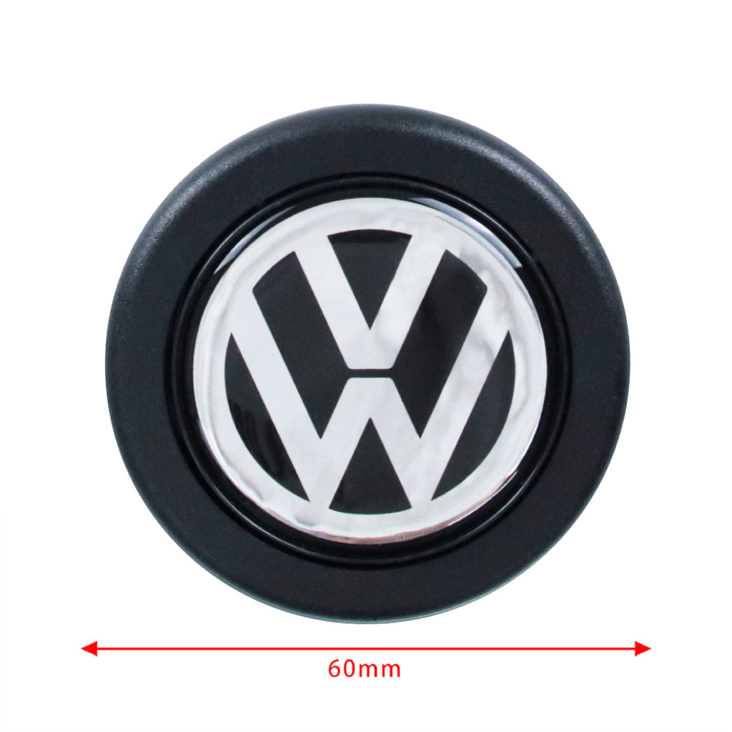 Brand New Universal Volkswagen Car Horn Button Black Steering Wheel Center Cap