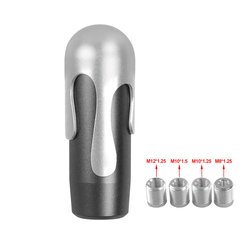 Brand New Universal Ice Cream Aluminum Black Silver Manual Car Gear Shift Knob Stick Shifter M8 M10 M12