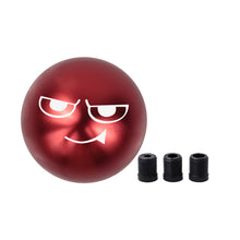 Load image into Gallery viewer, BRAND NEW UNIVERSAL JDM SMUG FACE Aluminum Red Round Ball Manual Gear Stick Shift Knob M8 M10 M12