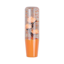 Load image into Gallery viewer, Brand New Universal 150mm Sakura Orange Glitter Rose Flowers Manual Car Gear Stick Shift Knob M8 M10 M12