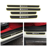 Brand New 4PCS Universal Buick Yellow Rubber Car Door Scuff Sill Cover Panel Step Protector