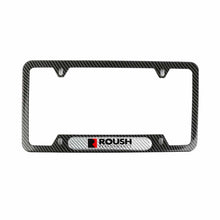 Load image into Gallery viewer, Brand New Universal 1PCS Roush Performance Carbon Fiber Look Metal License Plate Frame