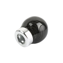 Load image into Gallery viewer, Brand New Universal Real Carbon Fiber Black Round Ball Manual Car Racing Gear Shift Knob Shifter M12 M10 M8