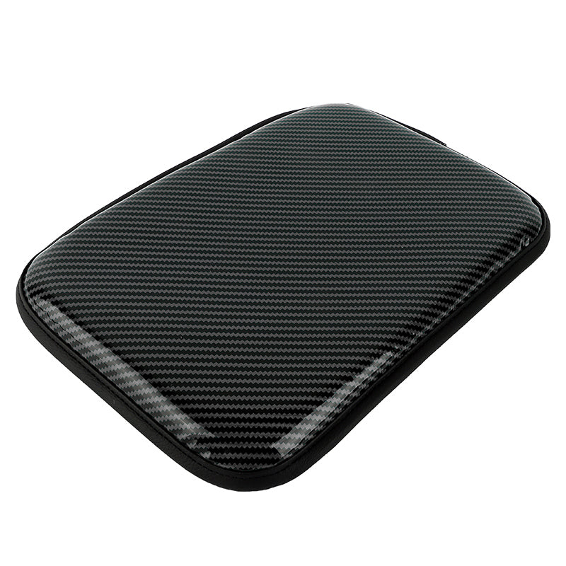 BRAND NEW UNIVERSAL CARBON FIBER BLACK Car Center Console Armrest Cushion Mat Pad Cover