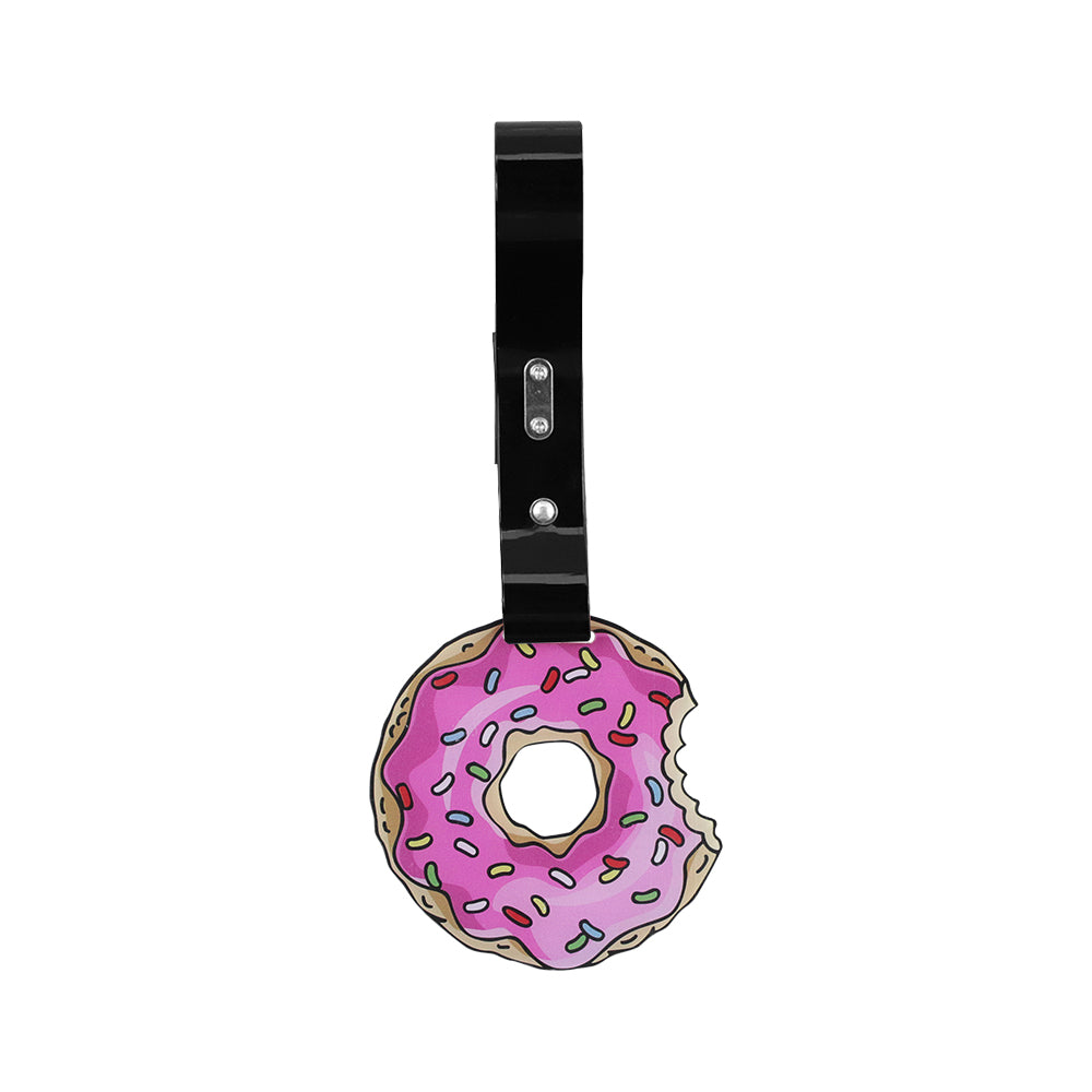 Brand New The Simpsons Sprinkled Donut JDM TSURIKAWA Ring Subway Train Bus Handle Black Strap Charm Drift