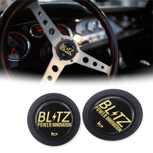 Load image into Gallery viewer, Brand New Universal Blitz Car Horn Button Black Steering Wheel Center Cap