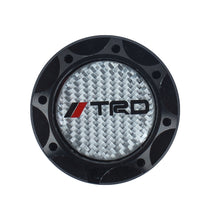 Load image into Gallery viewer, Brand New Toyota TRD Real Carbon Fiber Sticker ALUMNIUM Black Billet Engine Oil FILLER Cap