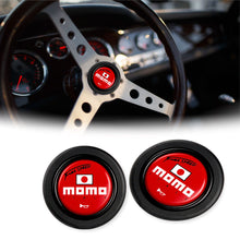 Load image into Gallery viewer, Brand New Universal Momo Car Horn Button Black Steering Wheel Center Cap W/Packaging