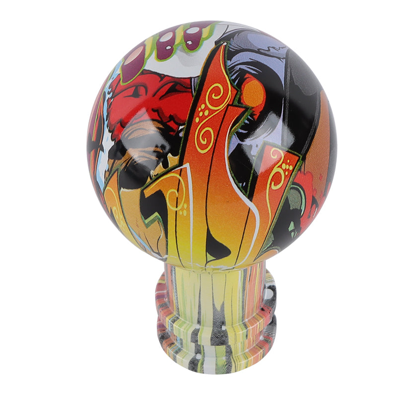 Brand New JDM Stickerbomb V5 Design Universal Round Ball Car Racing Shift Knob Manual Gear Shift Knob Shifter M12 M10 M8