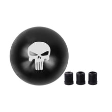 Load image into Gallery viewer, BRAND NEW UNIVERSAL JDM THE PUNISHER Aluminum Black Round Ball Manual Gear Stick Shift Knob M8 M10 M12