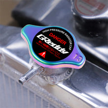 Load image into Gallery viewer, Brand New JDM 1.3bar 9mm Greddy Racing Neo Chrome Racing Cap High Pressure Radiator Cap For Universal