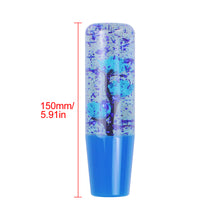 Load image into Gallery viewer, Brand New Universal 150mm Sakura Blue Glitter Rose Flowers Manual Car Gear Stick Shift Knob M8 M10 M12