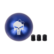 Load image into Gallery viewer, BRAND NEW UNIVERSAL JDM THE PUNISHER CHIC GIRL Aluminum Blue Round Ball Manual Gear Stick Shift Knob M8 M10 M12