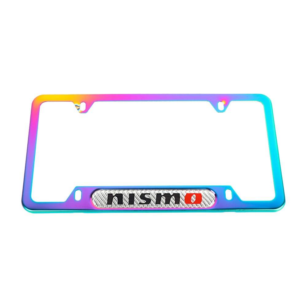 Brand New Universal 1PCS Nismo Neo Chrome Metal License Plate Frame