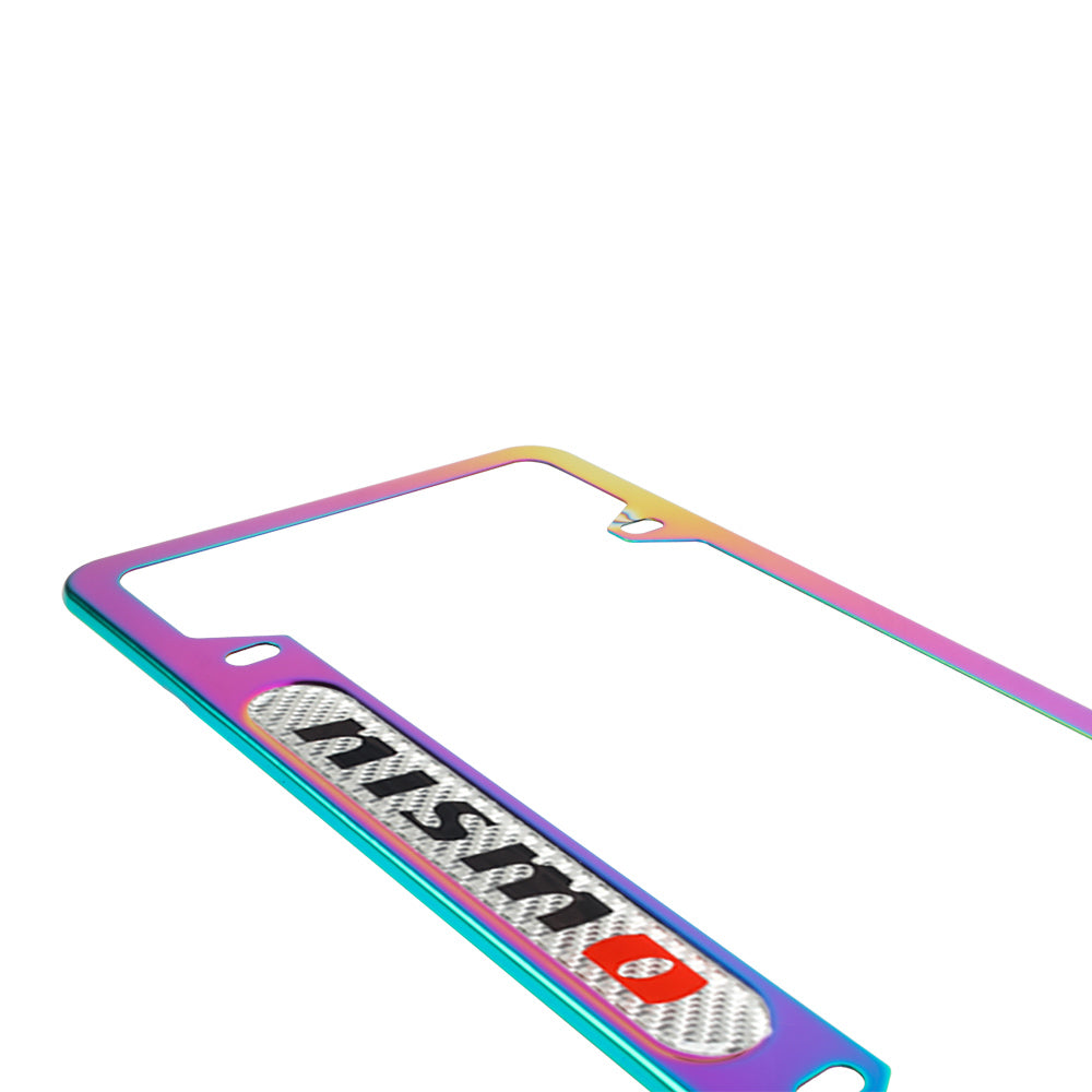 Brand New Universal 1PCS Nismo Neo Chrome Metal License Plate Frame