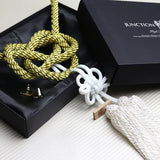 BRAND NEW UNIVERSAL VIP JUNCTION PRODUCE INTERIOR WHITE FUSA CHARM WITH GOLD KNOT