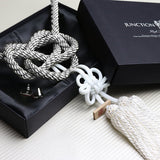 BRAND NEW UNIVERSAL VIP JUNCTION PRODUCE INTERIOR WHITE FUSA CHARM WITH SILVER KNOT