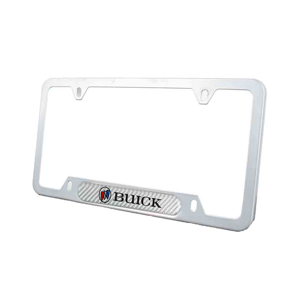 Brand New Universal 1PCS Buick Silver Metal License Plate Frame